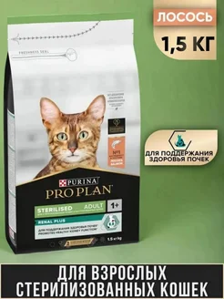 Сухой корм для кошек с лососем 1.5кг PRO PLAN 401868814 купить за 1 724 ₽ в интернет‑магазине Wildberries